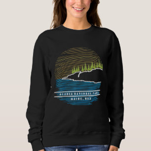 Acadia Maine Usa National Park Hiking Camping Souv Sweatshirt