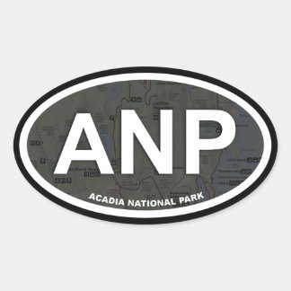 Acadia map sticker (white text)