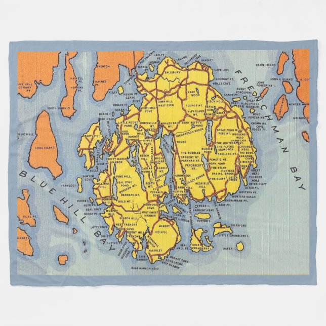 Acadia - Mt Desert Island  Fleece Blanket (Front (Horizontal))