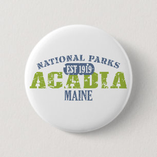 Acadia National Park 6 Cm Round Badge
