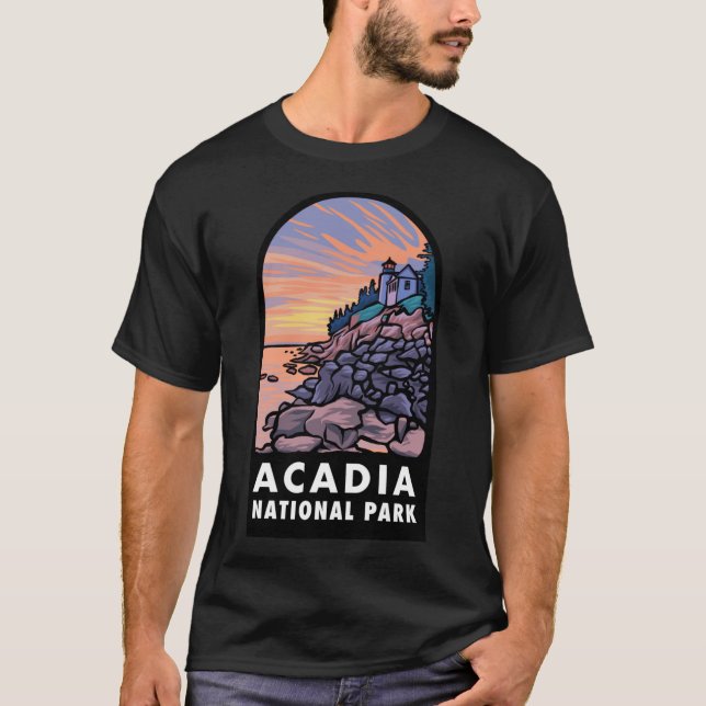 Acadia National Park Badge Classic T-Shirt (Front)