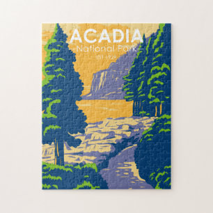 Acadia National Park Bar Harbour Ocean Path Jigsaw Puzzle