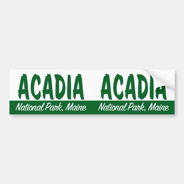 Acadia National Park Bumper Sticker (Front)