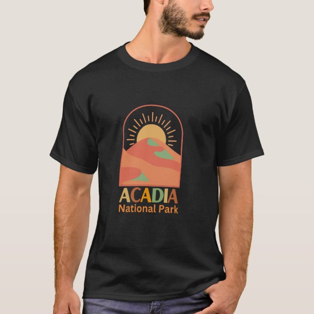 Acadia National Park Cadillac Mountain Bar Harbour T-Shirt (Front)
