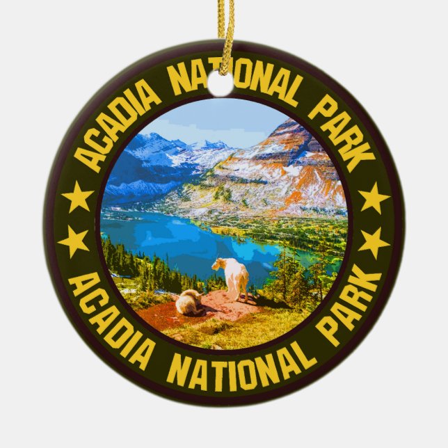 Acadia National Park                               Ceramic Ornament (Front)