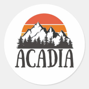 ACADIA NATIONAL PARK CLASSIC ROUND STICKER
