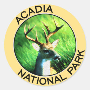 Acadia National Park Classic Round Sticker