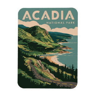 Acadia National Park Coastline Magnet