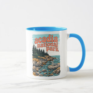 Acadia National Park Cute Coastline Landscape Mug