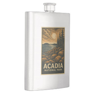 Acadia National Park Flask