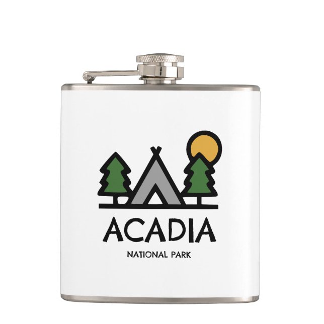 Acadia National Park Hip Flask (Front)