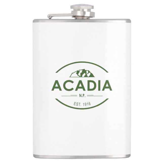 Acadia National Park Hip Flask (Front)