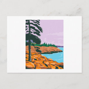 Acadia National Park in Southwest of Bar Harbour Postcard