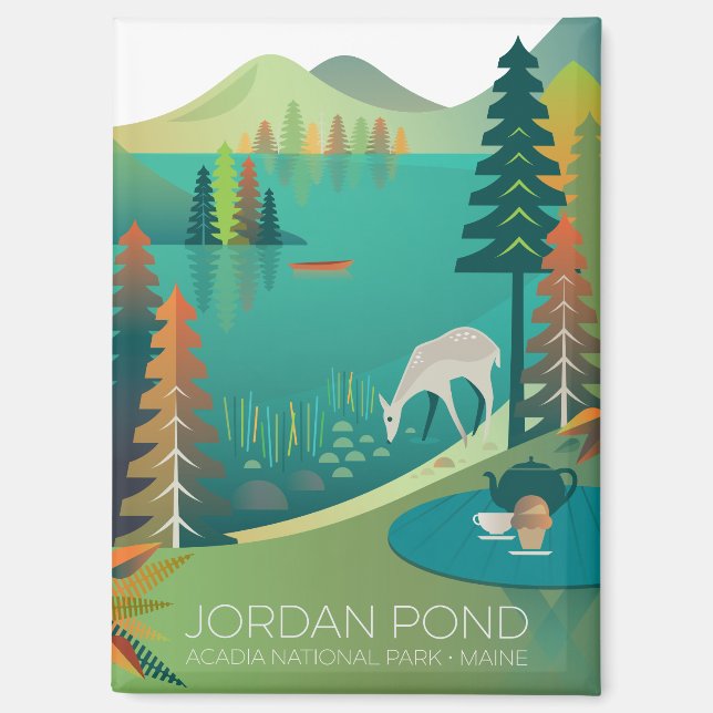 Acadia National Park, Jordan Pond Magnet (Front)