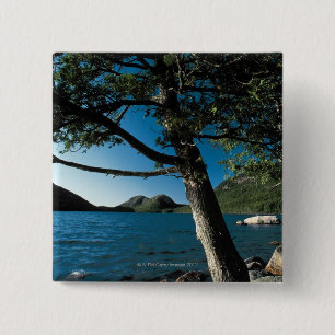 Acadia National Park , London Pond , Maine 15 Cm Square Badge