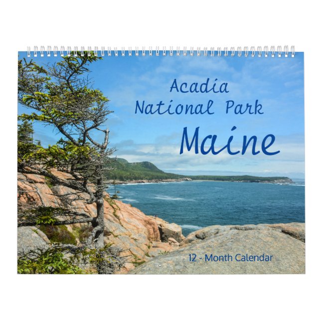 Acadia National Park Maine 12-Month Calendar (Cover)