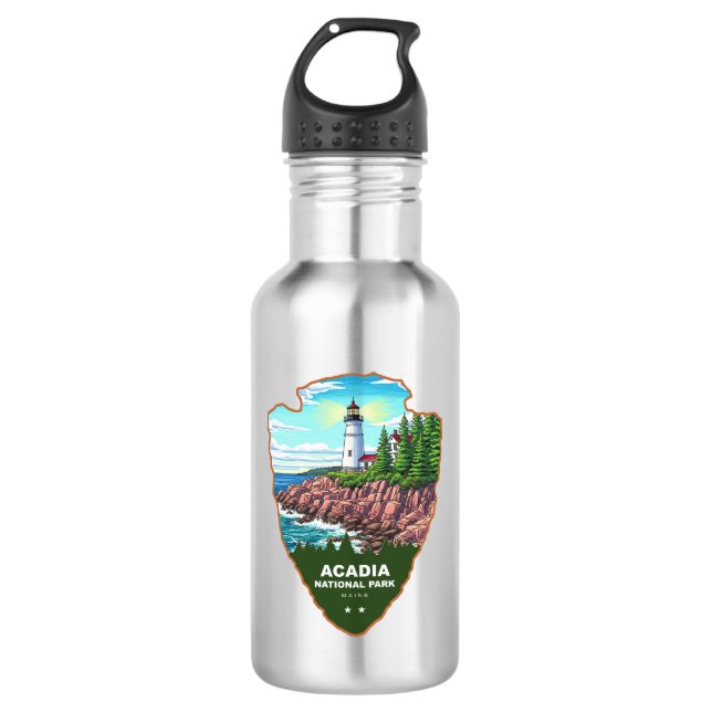 Acadia National Park Maine Arrowhead 532 Ml Water Bottle (Front)