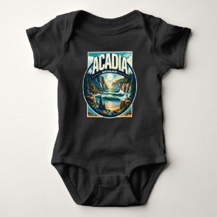 Acadia National Park Maine Baby Bodysuit