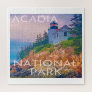 Acadia National Park Maine Bass Harbour Lighthouse Jigsaw Puzzle
