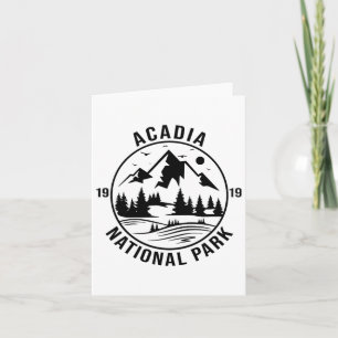 Acadia National Park Maine Mountains Nature Hiking Card