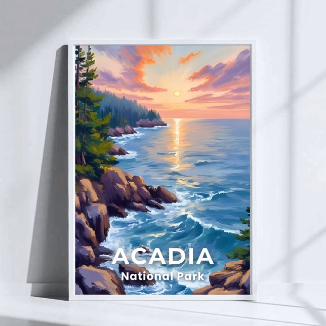 Acadia National Park | Maine Painting Travel Art Poster (Creator Uploaded)