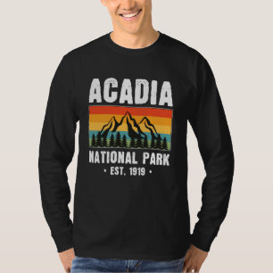 Acadia National Park, Maine Retro Vintage T-Shirt