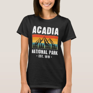 Acadia National Park, Maine Retro Vintage T-Shirt