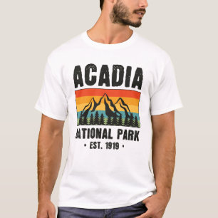 Acadia National Park, Maine Retro Vintage T-Shirt