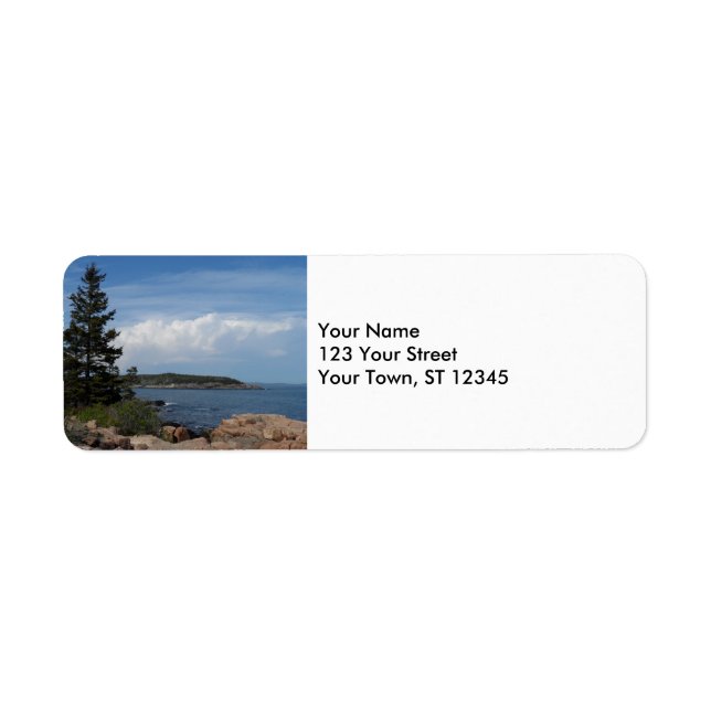 Acadia National Park, Maine Return Address Label (Front)