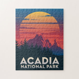 Acadia National Park Maine Sunset Jigsaw Puzzle