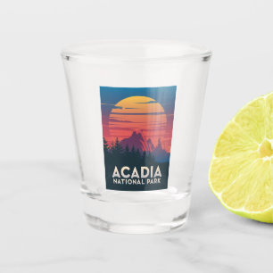Acadia National Park Maine Sunset Shot Glass