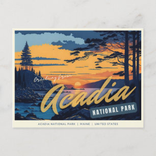 Acadia National Park, Maine, United States Postcard