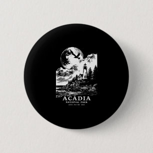 Acadia National Park Maine Vacation Souvenir Outdo 6 Cm Round Badge