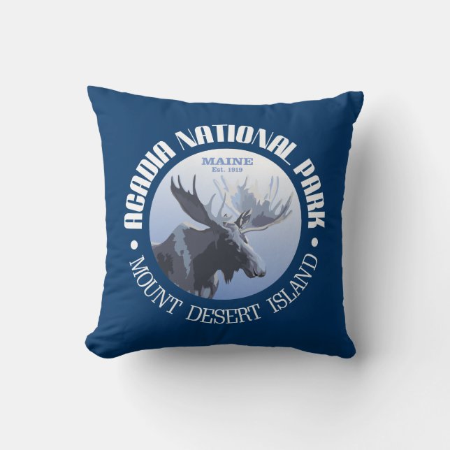 Acadia National Park (moose) Cushion (Front)