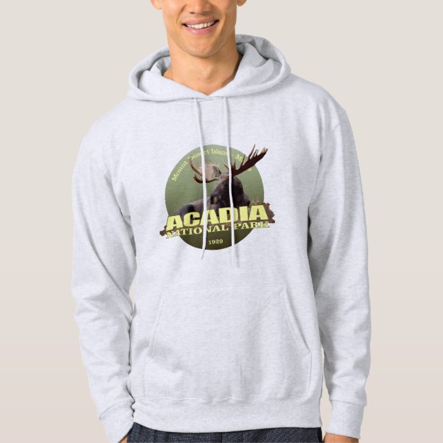 Acadia National Park (Moose) WT Hoodie (Front)