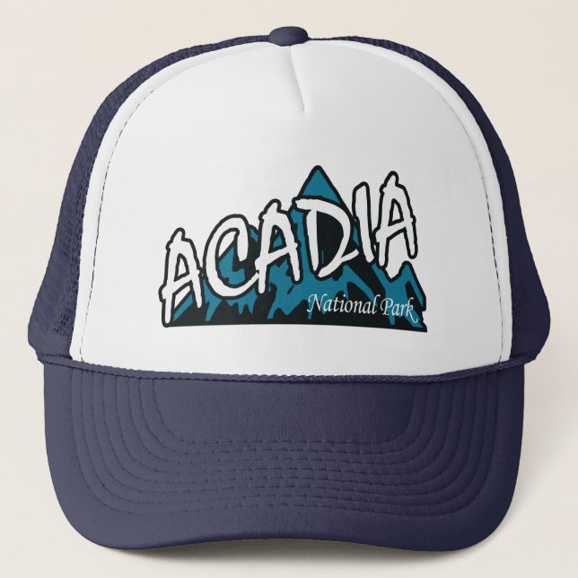 Acadia National Park Mountains Trucker Hat (Front)