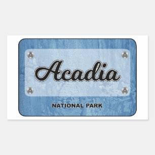 Acadia National Park Rectangular Sticker