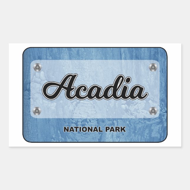 Acadia National Park Rectangular Sticker (Front)