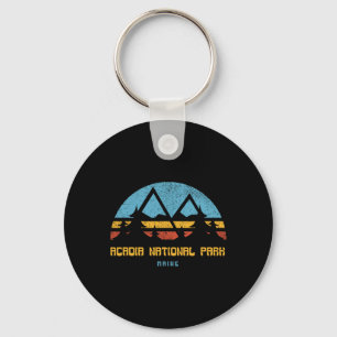 Acadia National Park Shirt Maine Retro Vintage Hik Key Ring