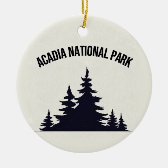 Acadia National Park Souvenir Christmas Ornament (Front)