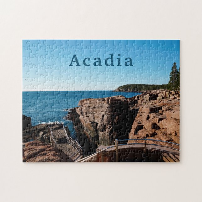 Acadia National Park Thunder Hole Maine Jigsaw Puzzle (Horizontal)