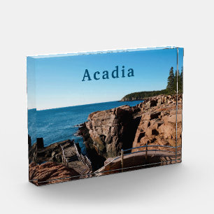 Acadia National Park Thunder Hole Maine Photo Block