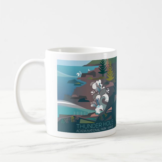 Acadia National Park, Thunder Hole Mug (Left)