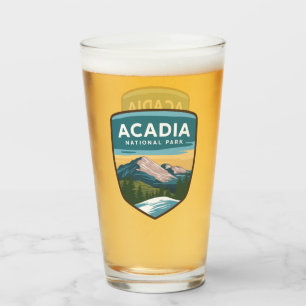 Acadia National Park Travel Badge  Glass