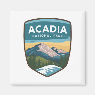 Acadia National Park Travel Badge Magnet