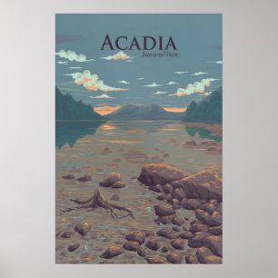 Acadia National Park Travel Poster