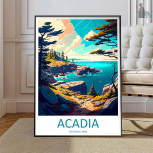 Acadia National Park Travel Print Wall Art Acadia 