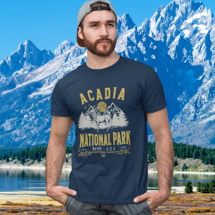 Acadia National Park Vintage Landscape T-Shirt