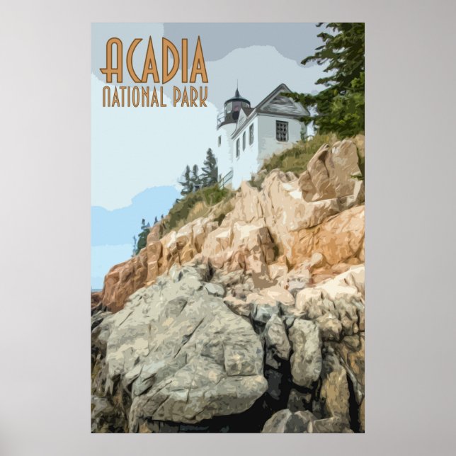 Acadia National Park Vintage Poster (Front)