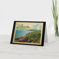 Acadia National Park Vintage Travel